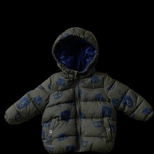 9/12M Boys Zara Puffer coat lined